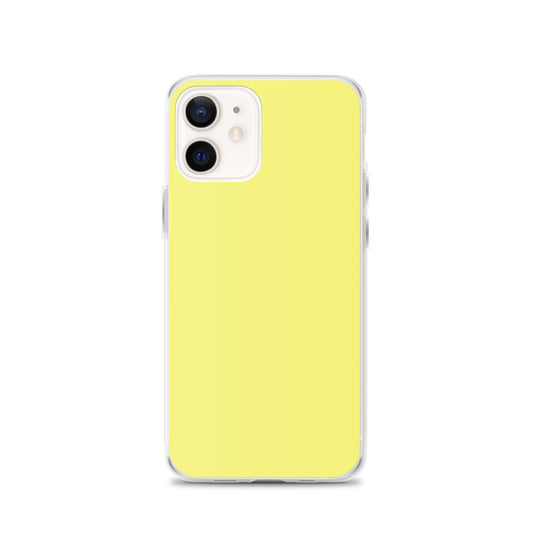 Plain Color Dolly Yellow iPhone Case Clear Bump Resistant CREATIVETECH