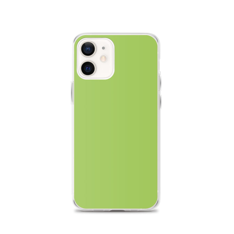 Load image into Gallery viewer, Plain Color Conifer Green iPhone Case Clear Bump Resistant CREATIVETECH