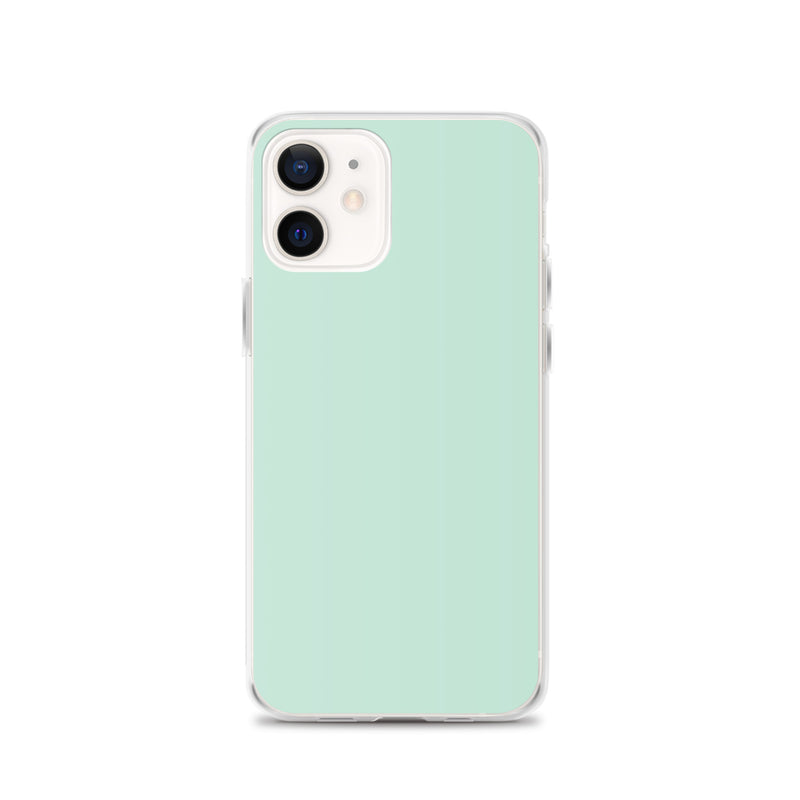 Load image into Gallery viewer, Plain Color Aero Green iPhone Case Clear Bump Resistant CREATIVETECH