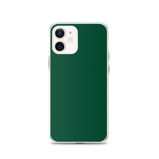 Plain Color British Racing Green iPhone Case Clear Bump Resistant CREATIVETECH