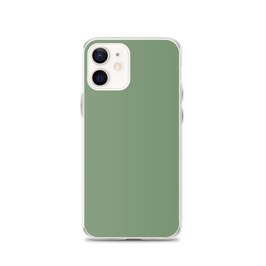 Plain Color Amulet Green iPhone Case Clear Bump Resistant CREATIVETECH