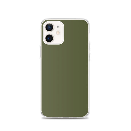 Plain Color Saratoga Green iPhone Case Clear Bump Resistant CREATIVETECH