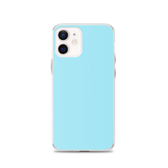 Plain Color Blizzard Blue iPhone Case Clear Bump Resistant CREATIVETECH