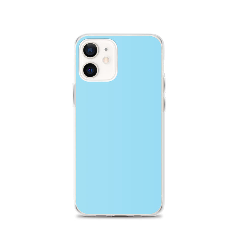Load image into Gallery viewer, Plain Color Columbia Blue iPhone Case Clear Bump Resistant CREATIVETECH