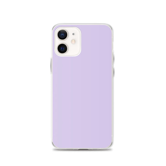 Fog Violet Purple  iPhone Clear Thin Case Plain Color CREATIVETECH