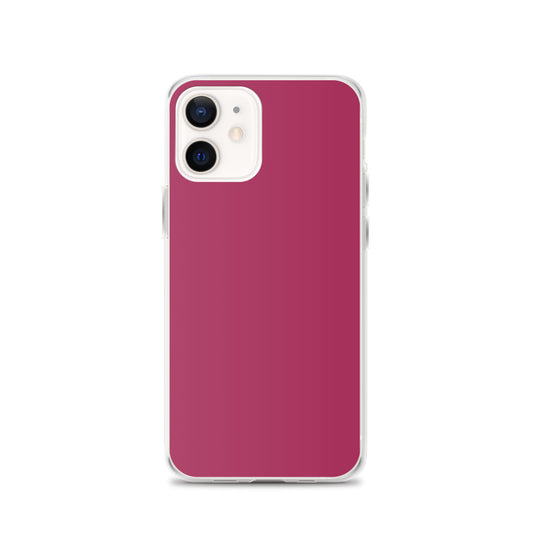 Lipstick Pink Red iPhone Clear Thin Case Plain Color CREATIVETECH