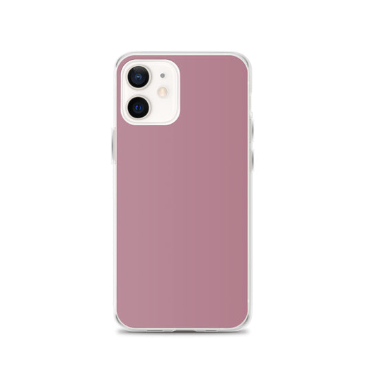 Tapestry Deep Ash Pink iPhone Clear Thin Case Plain Color CREATIVETECH