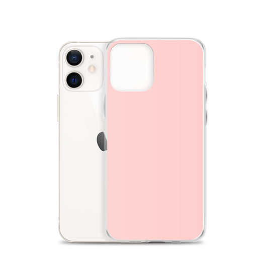 Plain Color Cosmos Pink iPhone Case Clear Bump Resistant Flexible CREATIVETECH
