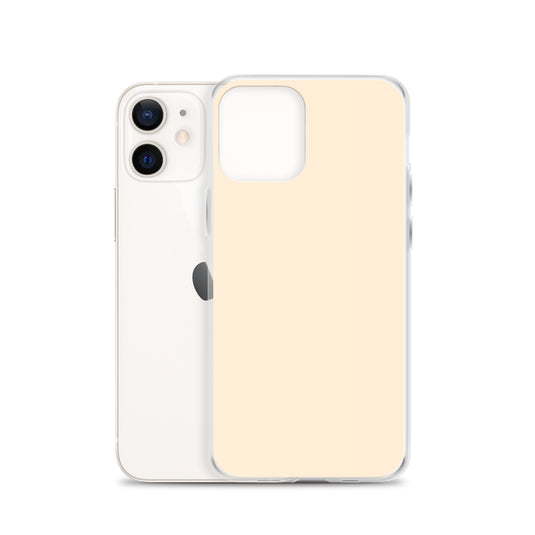 Plain Color Papaya Orange Yellow iPhone Case Clear Bump Resistant Flexible CREATIVETECH