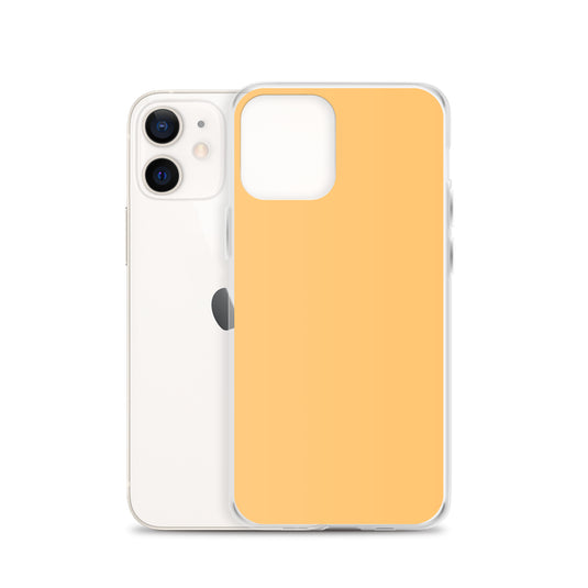 Plain Color Chardonnay Yellow Orange iPhone Case Clear Bump Resistant Flexible CREATIVETECH