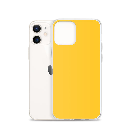 Plain Color Yellow iPhone Case Clear Bump Resistant CREATIVETECH