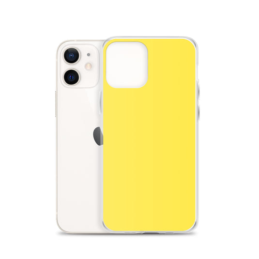 Plain Color Paris Daisy Yellow iPhone Case Clear Bump Resistant CREATIVETECH