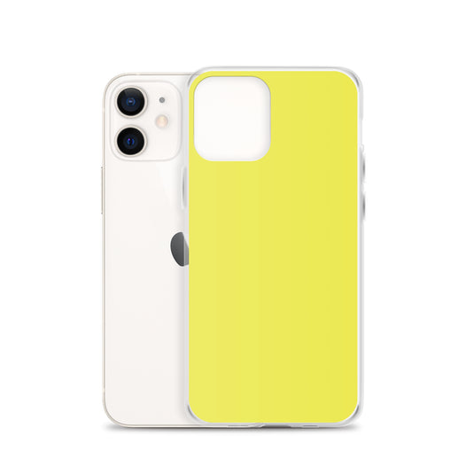 Plain Color Daisy Yellow iPhone Case Clear Bump Resistant CREATIVETECH