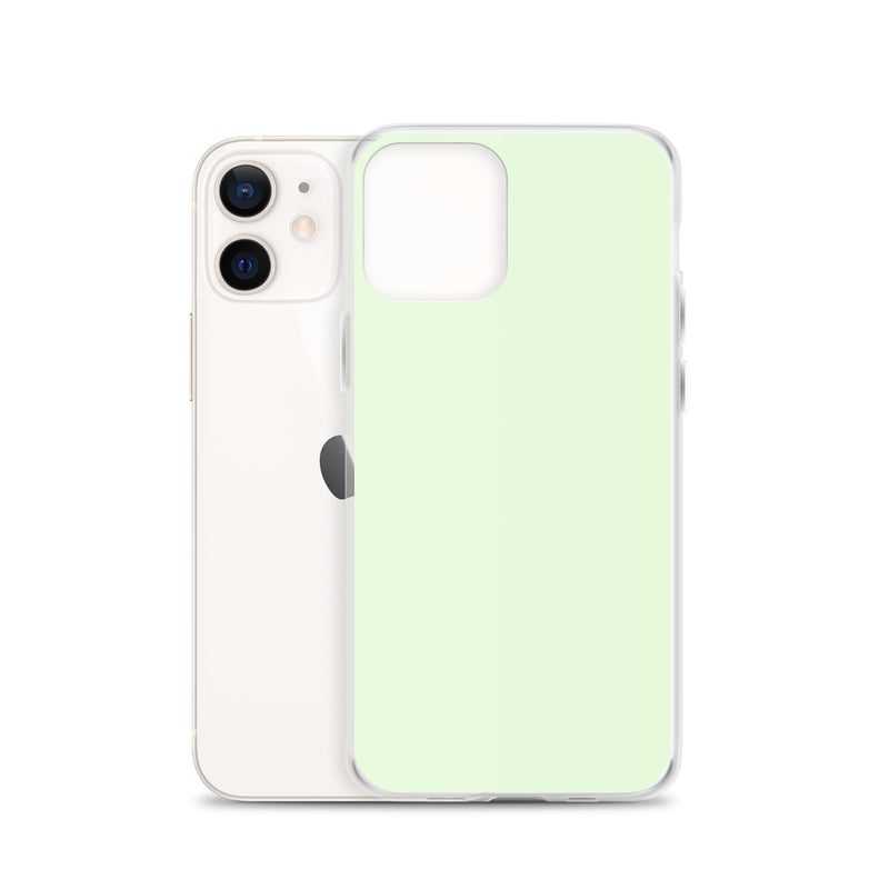 Load image into Gallery viewer, Plain Color Panache Green iPhone Case Clear Bump Resistant CREATIVETECH