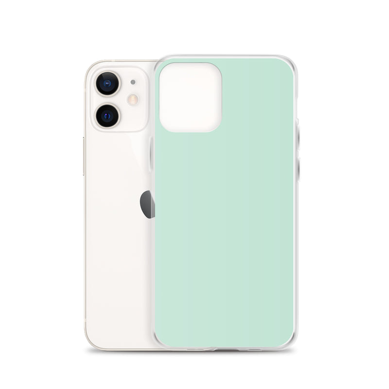 Load image into Gallery viewer, Plain Color Aero Green iPhone Case Clear Bump Resistant CREATIVETECH