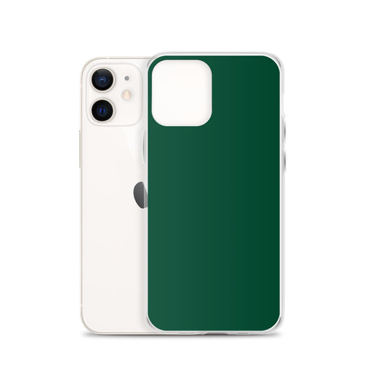 Plain Color British Racing Green iPhone Case Clear Bump Resistant CREATIVETECH