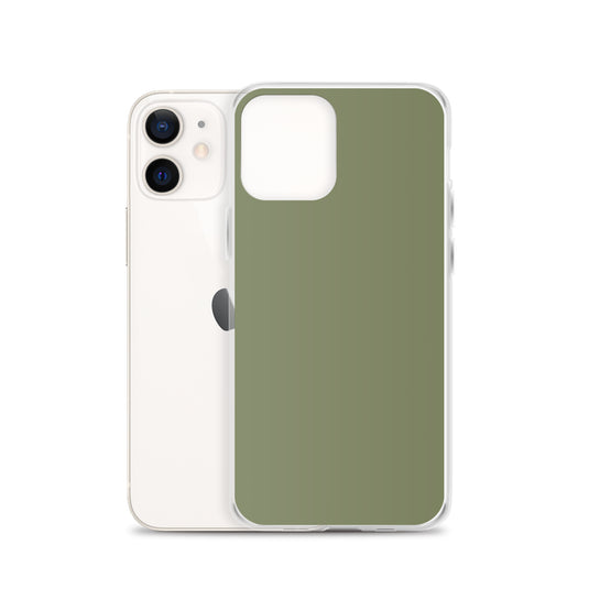 Plain Color Finch Green iPhone Case Clear Bump Resistant CREATIVETECH