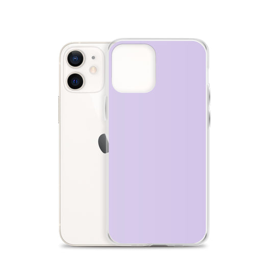 Fog Violet Purple  iPhone Clear Thin Case Plain Color CREATIVETECH