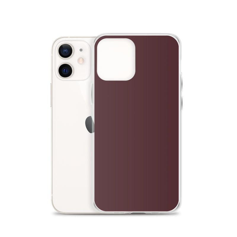 Load image into Gallery viewer, Cab Sav Brown iPhone Clear Thin Case Plain Color CREATIVETECH