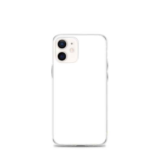 Plain Color White iPhone Case Clear Bump Resistant Flexible CREATIVETECH
