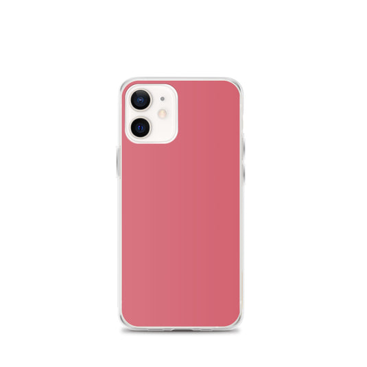 Plain Color Cabaret Pink iPhone Case Clear Bump Resistant Flexible CREATIVETECH