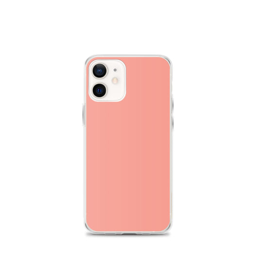 Plain Color Mona Lisa Pink iPhone Case Clear Bump Resistant Flexible CREATIVETECH