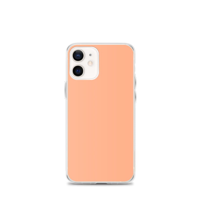Load image into Gallery viewer, Plain Color Mandys Orange Pink iPhone Case Clear Bump Resistant Flexible CREATIVETECH