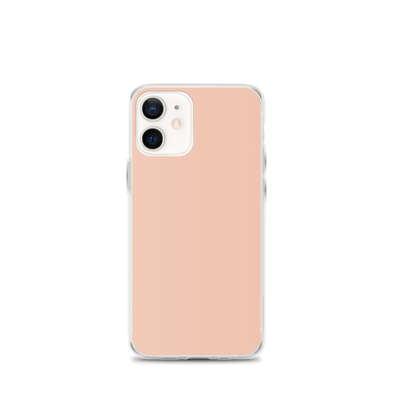 Load image into Gallery viewer, Plain Color Zinnwaldite Pink iPhone Case Clear Bump Resistant Flexible CREATIVETECH