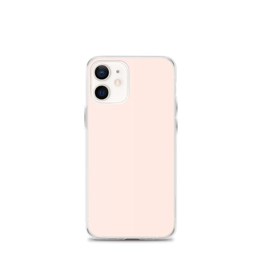 Plain Color Wisp Pink iPhone Case Clear Bump Resistant Flexible CREATIVETECH