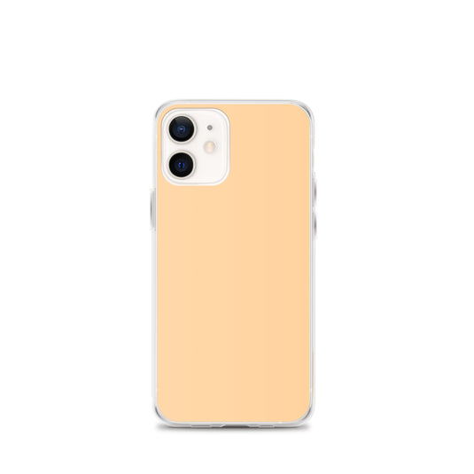 Plain Color Frangipani Orange iPhone Case Clear Bump Resistant Flexible CREATIVETECH