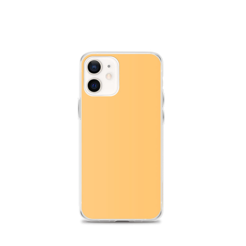 Load image into Gallery viewer, Plain Color Chardonnay Yellow Orange iPhone Case Clear Bump Resistant Flexible CREATIVETECH