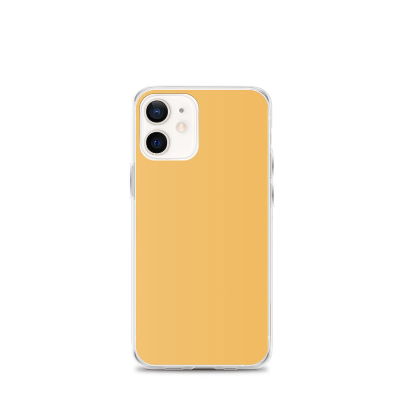Load image into Gallery viewer, Plain Color Harvest Gold Yellow iPhone Case Clear Bump Resistant Flexible CREATIVETECH