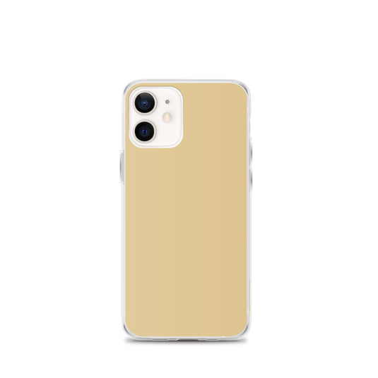 Plain Color New Orleans Beige Brown iPhone Case Clear Bump Resistant Flexible CREATIVETECH