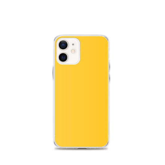 Plain Color Yellow iPhone Case Clear Bump Resistant CREATIVETECH