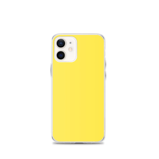 Plain Color Paris Daisy Yellow iPhone Case Clear Bump Resistant CREATIVETECH