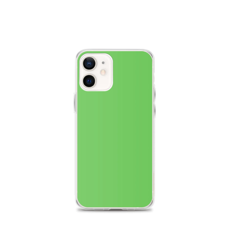 Load image into Gallery viewer, Plain Color Mantis Green iPhone Case Clear Bump Resistant CREATIVETECH