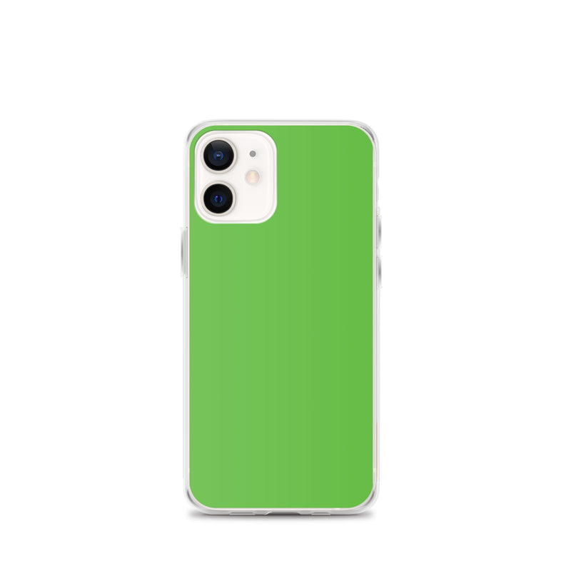 Load image into Gallery viewer, Plain Color Kelly Green iPhone Case Clear Bump Resistant CREATIVETECH