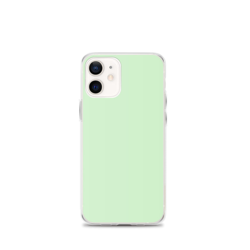 Load image into Gallery viewer, Plain Color Tara Green iPhone Case Clear Bump Resistant CREATIVETECH