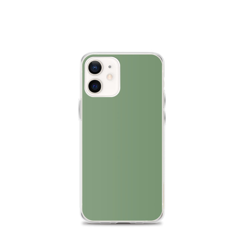 Load image into Gallery viewer, Plain Color Amulet Green iPhone Case Clear Bump Resistant CREATIVETECH