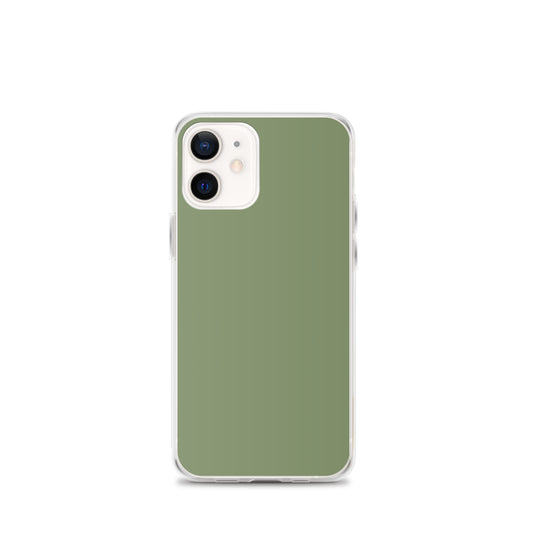 Plain Color Camouflage Green iPhone Case Clear Bump Resistant CREATIVETECH
