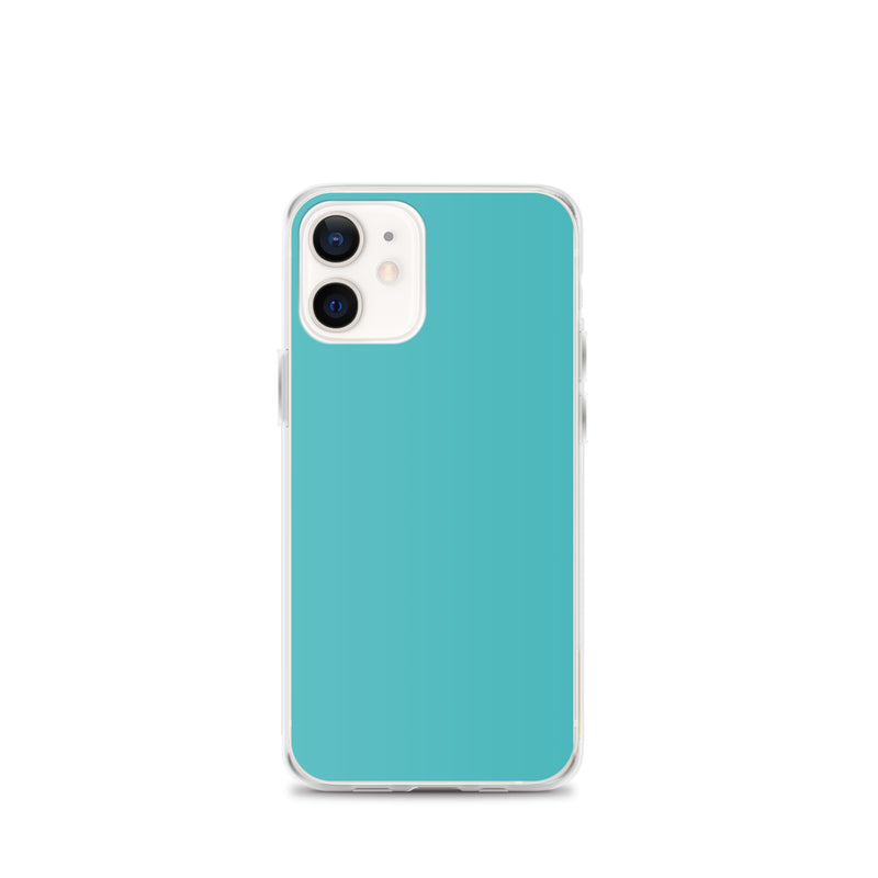 Load image into Gallery viewer, Plain Color Viking Blue iPhone Case Clear Bump Resistant CREATIVETECH