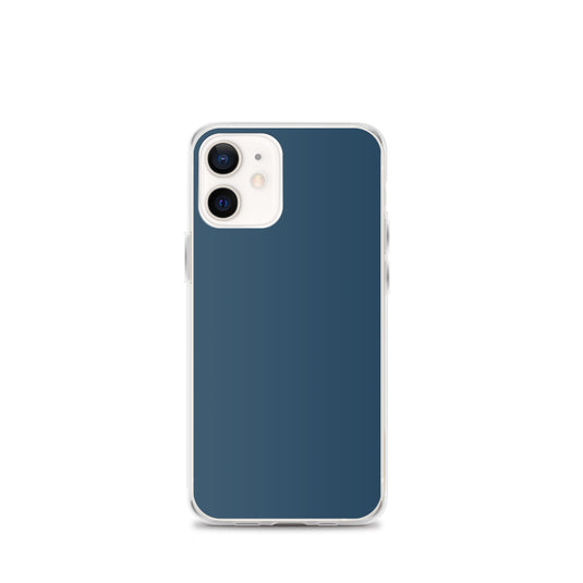 Plain Color Arapawa Blue iPhone Case Clear Bump Resistant CREATIVETECH