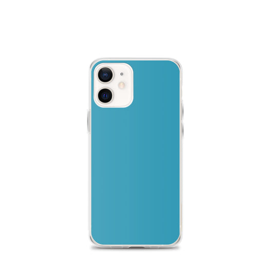 Plain Color Blue iPhone Case Clear Bump Resistant CREATIVETECH