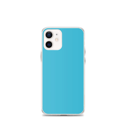 Plain Color Sky Blue iPhone Case Clear Bump Resistant CREATIVETECH