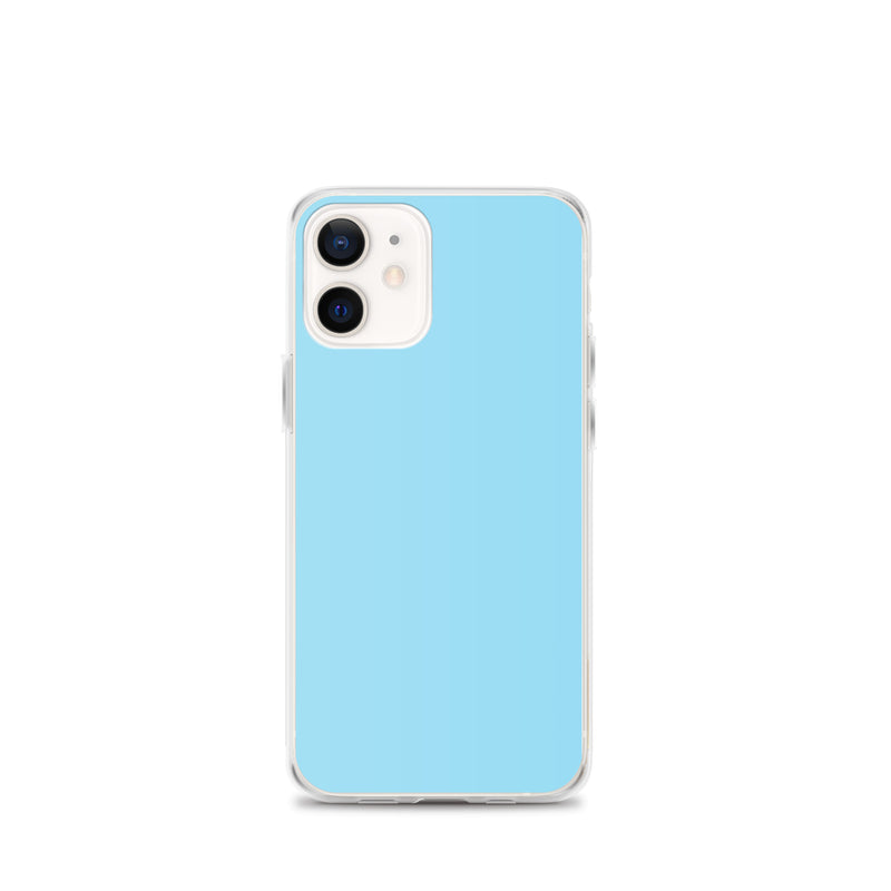 Load image into Gallery viewer, Plain Color Columbia Blue iPhone Case Clear Bump Resistant CREATIVETECH