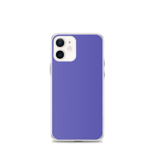 Slate Blue Purple iPhone Clear Thin Case Plain Color CREATIVETECH