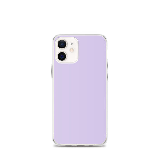 Fog Violet Purple  iPhone Clear Thin Case Plain Color CREATIVETECH