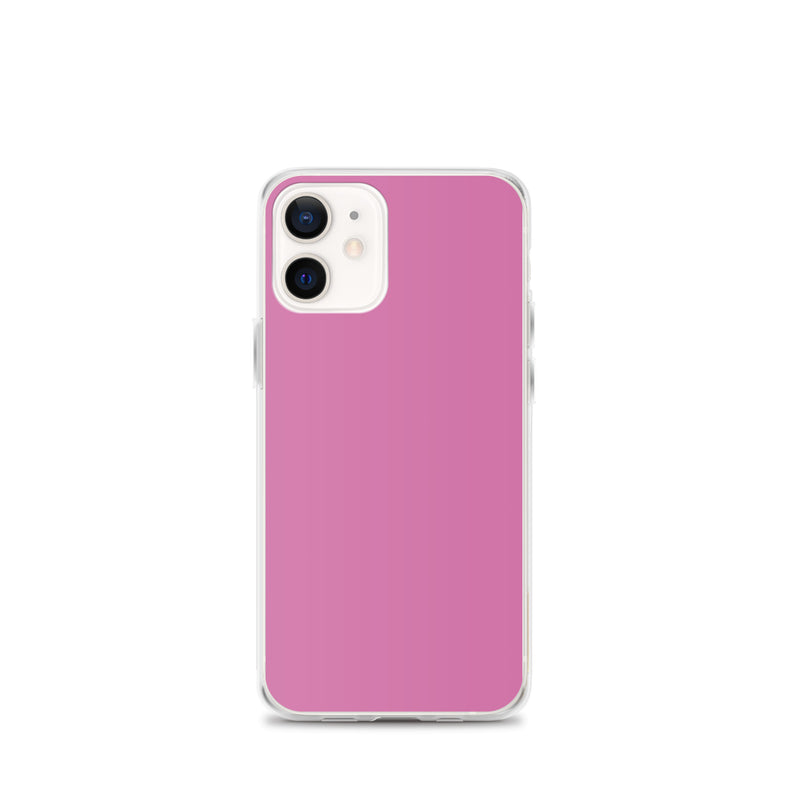 Load image into Gallery viewer, Hopbush Pink iPhone Clear Thin Case Plain Color CREATIVETECH