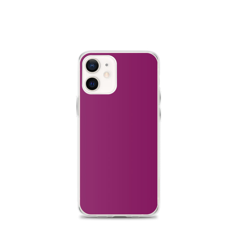 Load image into Gallery viewer, Eggplant Purple iPhone Clear Thin Case Plain Color CREATIVETECH