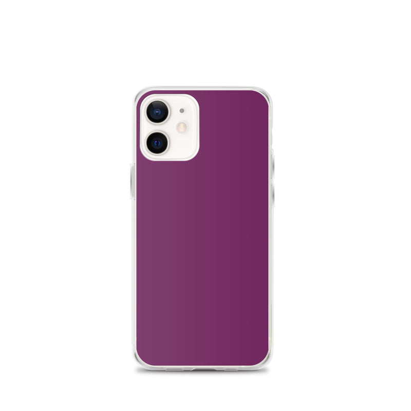 Load image into Gallery viewer, Palatinate Purple iPhone Clear Thin Case Plain Color CREATIVETECH